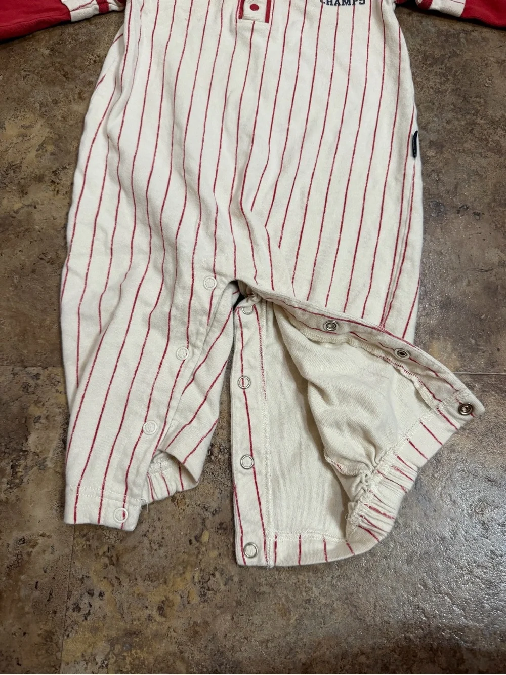 Carter’s Baseball Striped Baby Romper